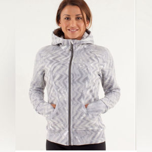 Lululemon Scuba Hoodie - Blazer Fossil / White - Size 10